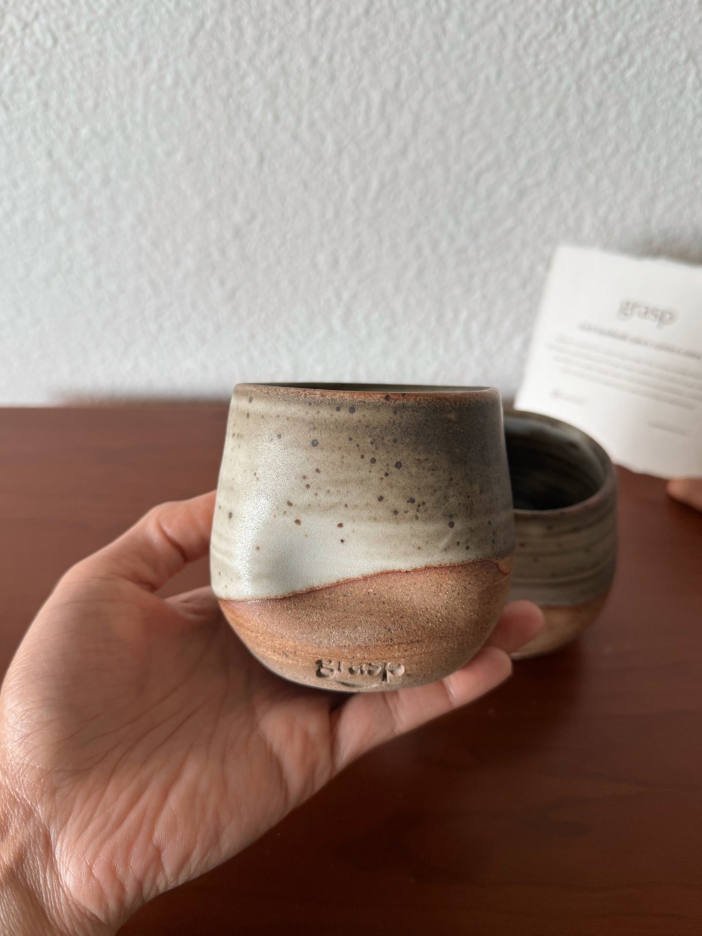 Gray Grasp Cup